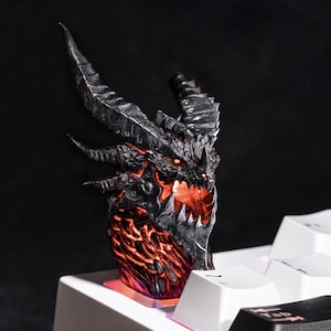 WOW Deathwing the Destroyer Neltharion Custom Keycap Handmade Collectible Unique Animation Personalize Mechanical Keycaps