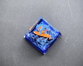 Chaveiro personalizado feito à mão Pokémon Squirtle, animal de estimação fofo, de alta qualidade, animação única, personalizado, brinquedo de presente