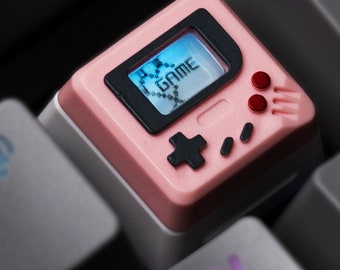 Gameboy-keycaps Hoge kwaliteit handgemaakte centrale doorschijnende unieke animatie Mechanische keycaps personaliseren Gameconsole-toetsenbordtoetsen
