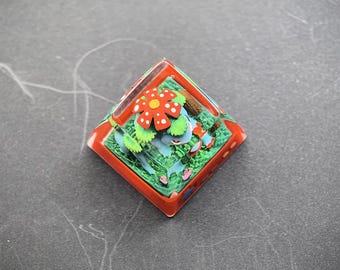 Teclas de Pokémon Venusaur, Ketchum, Pikachu, hechas a mano, personalizadas, de alta calidad, coleccionables, con animación única, teclas mecánicas personalizables, regalo, juguete.