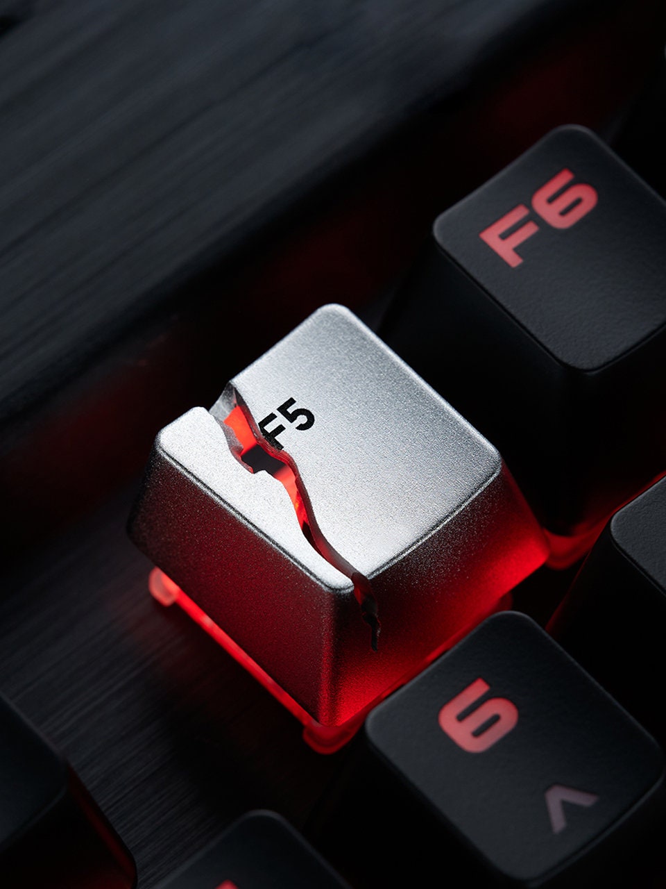 Damaged Effect F5 Key Wasteland Fantasy Aluminum Alloy Custom Keycap ...