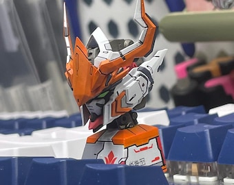 Gundam Barbatos ASW-G-08 Gundam-GK Custom Keycap Handmade High Quality Unique Hand-Made Animation Mechanical Keycaps Collectible Hand-Craft