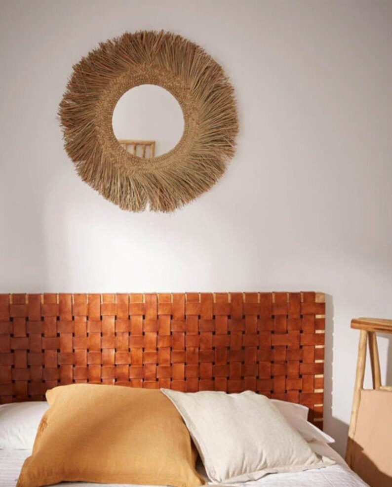 Woven Leather Strap Headboard Panels for Your Bedroom Etsy