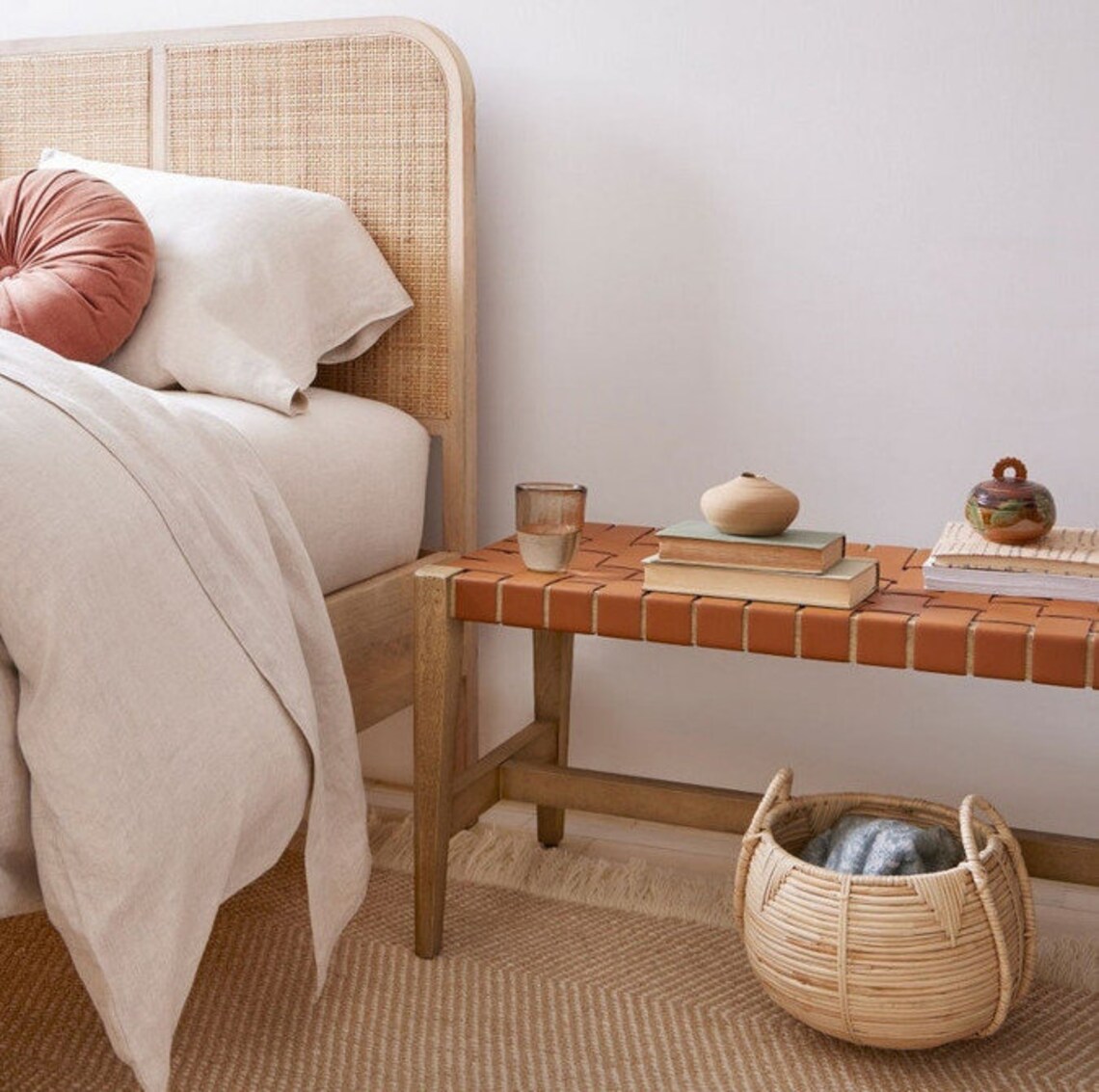 Woven Leather Strap Headboard Panels for Your Bedroom Etsy