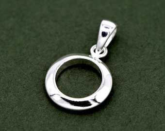 Sterling Silver Circle of Life Pendant, Tree of Life Jewellery, Gift for Her, Modern Pendant, Statement Piece