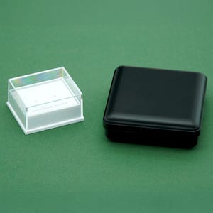 Schmuck Geschenkbox Display Box Klare Sterling Silber Präsentationsbox & Schwarz Luxus Etui, Ohrring / Ohrstecker Verpackung, Einzelverkauf / Geschenk Verpackung