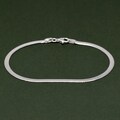 Genuine 925 Sterling Silver 3.5mm Herringbone Anklet Minimalist Jewellery