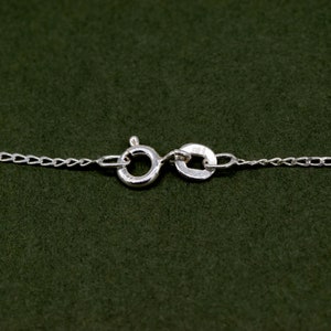 Collier chaîne gourmette en argent sterling 925 véritable 14 16, 18 20 22 24 Longueurs image 6