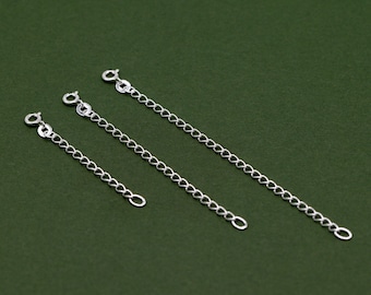 Genuine 925 Sterling Silver Chain Extender Necklace/Bracelet Extension