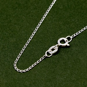 Genuine 925 Sterling Silver Curb Chain Necklace 14&quot; 16&quot;, 18&quot; 20&quot; 22&quot; 24&quot; Lengths