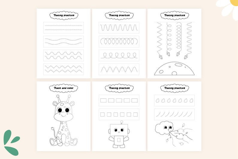 Line Tracing Worksheets, Preschool Printables, Kindergarten Preschool
