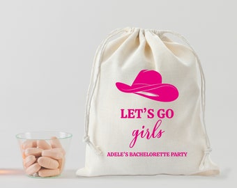 Let's Go Girls - COWGIRL PARTY Hangover - Bachelorette Party Favor - Hangover Bag - Disco Bachelorette Gift Bag - Disco Bachelorette favors