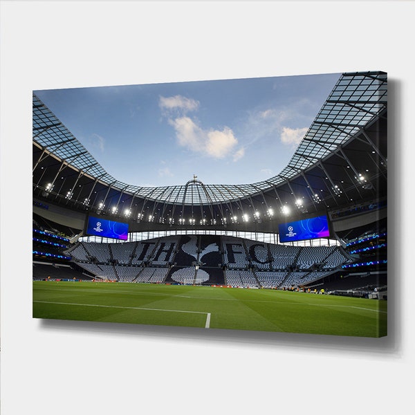 Spurs Framed Canvas Wall Art Print/ Tottenham Hotspur Stadium Canvas Print