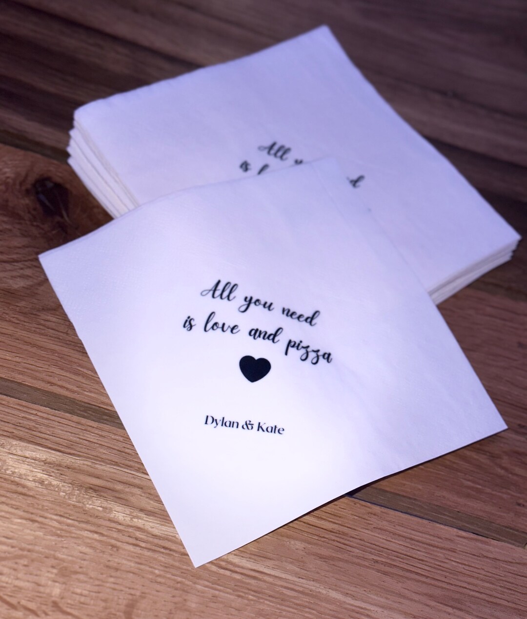 Custom Party Napkins Etsy