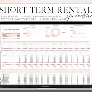 Airbnb Spreadsheet Bookkeeping, Short Term Rental Income Tracker, Google Sheets Airbnb Expense Tracker Vacation Rental Property Spreadsheet