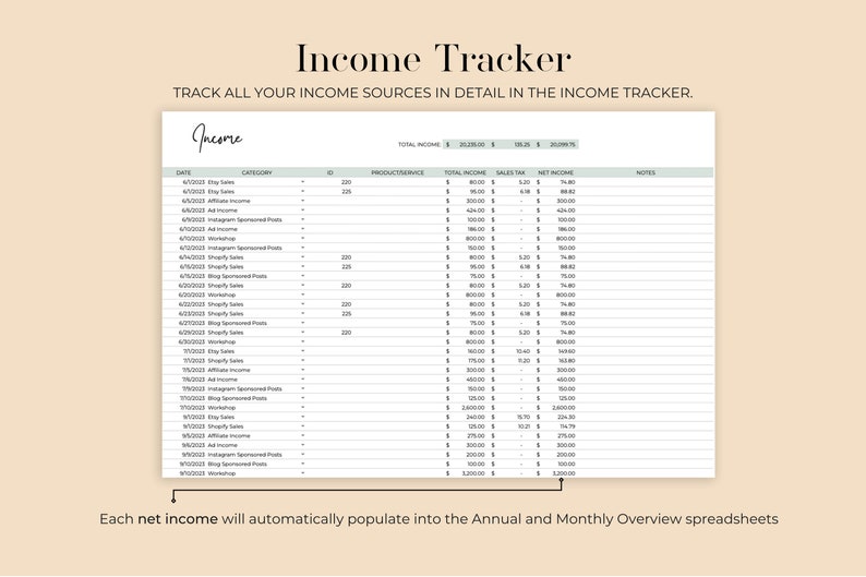 Small Business Bookkeeping Spreadsheet, Easy Bookkeeping Template