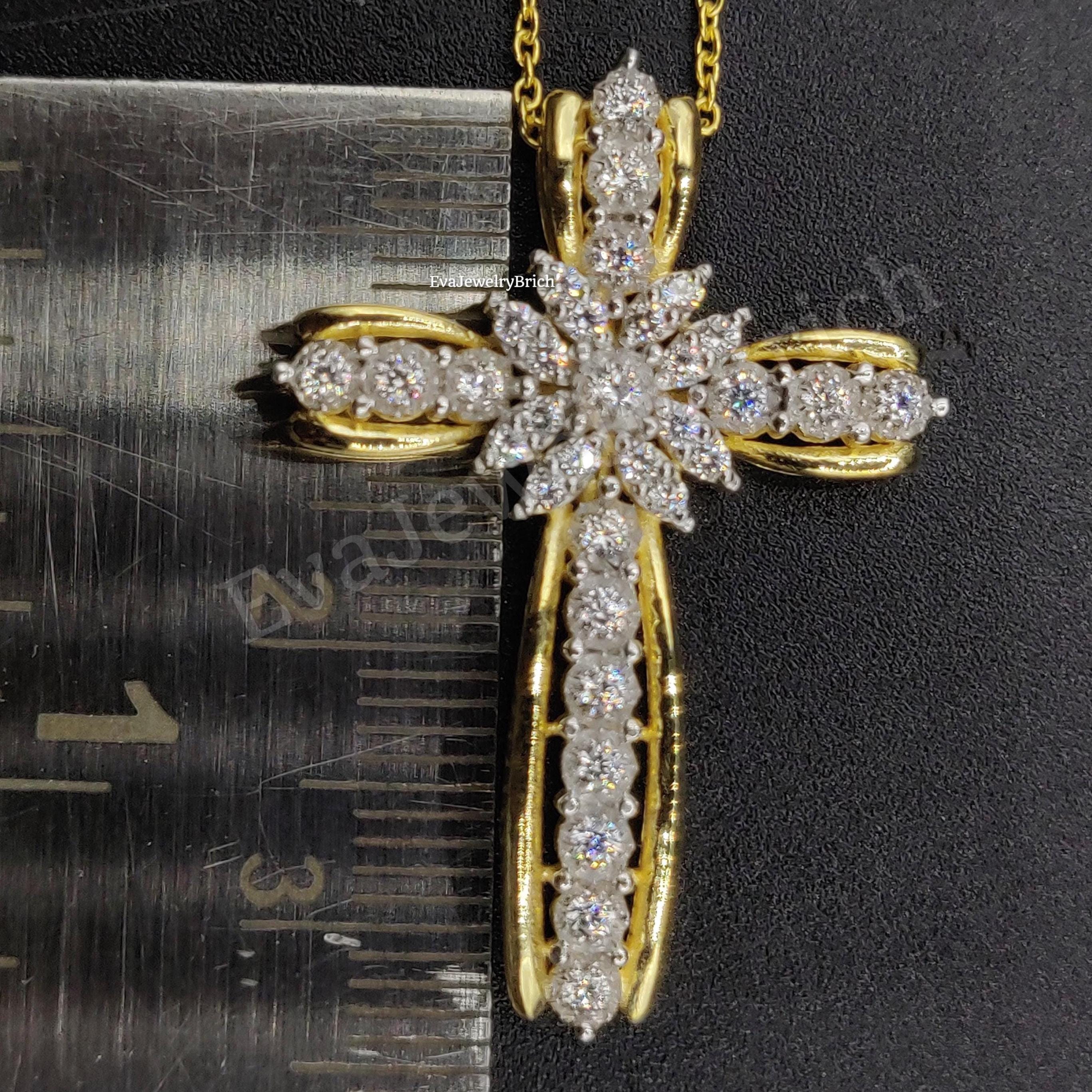COLLANA DIAMANTE NATURALE 1,80 carati ciondolo a forma di pera lunetta
