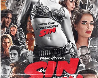 Sin City - Double Feature (retro) poster