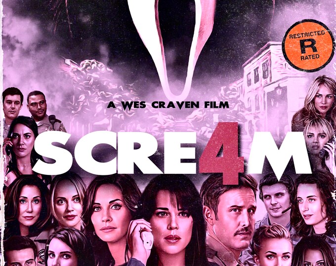 Scream 4 (retro style) Poster