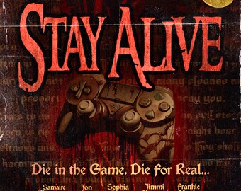 Stay Alive (retro) poster