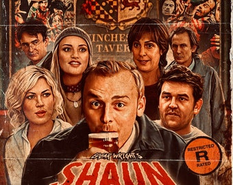 Shaun of the Dead (retro) poster