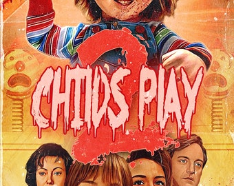 Child’s Play 2 (retro) poster