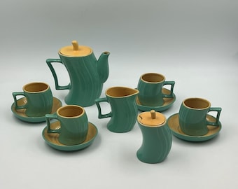 Amazing 1980s Design Tea Set by Massimo Iosa Ghini for Naj Oleari – Memphis Era Ceramic Collectible Series