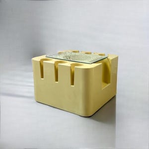 Iconische Bacco-barwagen van Sergio Mazza voor Artemide - vintage Italiaanse trolley met flessenopberger en glazen plank
