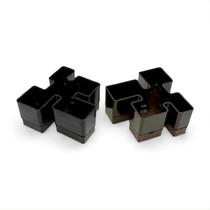 Vintage 1970s Vastill Modular Stackable Planters – Italian Space‑Age Design, Mid‑Century Modern Botanical Decor