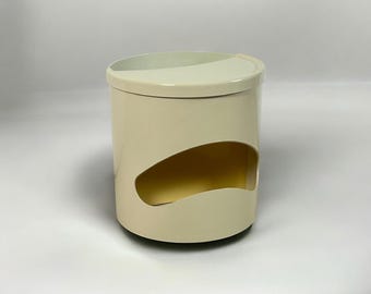 Retro-Futuristic ROBO Space Age Bar Cart - 1960s Joe Colombo Design - Vintage Plastic Serving Table Trolley Made in Italy