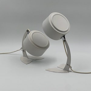 Geweldige Targetti Sankey jaren '70 bureaulampen Avantgarde iconisch ontwerp gemaakt in Italië zwanenhals metalen tafellamp afbeelding 2