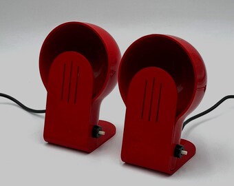 Iconic Harveiluce Panda Table Lamps - Ambrogio Pozzi Design - 70s Space Age Lamps - Home Decor Lamps Made in Italy