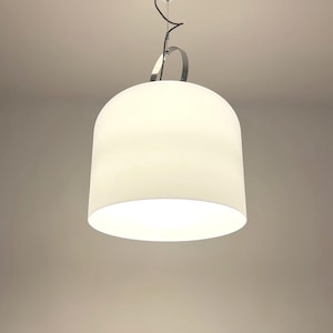 Luigi Massoni Alvise Hanging Lamp: Guzzini Mid-Century Modern Acrylic Light