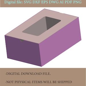 Classic Box Template SVG, Gift Box SVG, Party Favor Box SVG, Wedding Favor, Box Template, Silhouette Cut Files, Cricut Cut Files