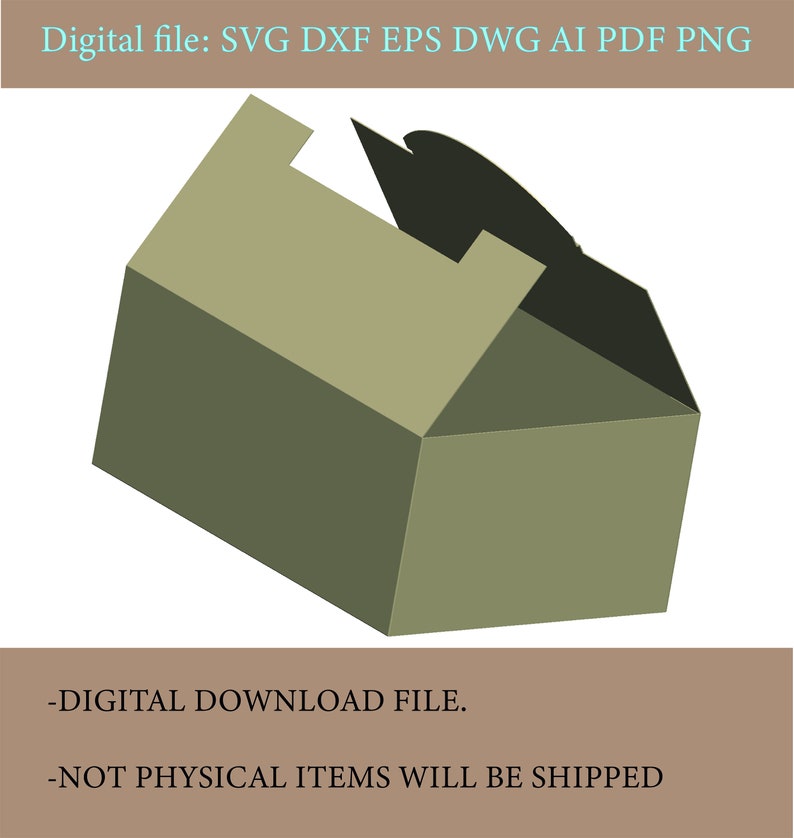 Packaging Box Template, Cutting Svg File, Cutting Vector File ...