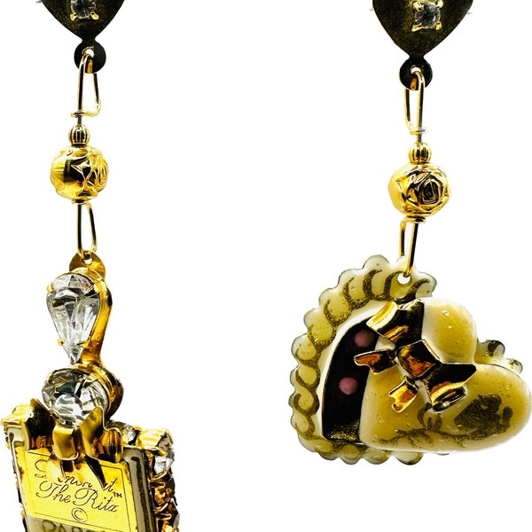 Lunch at The Ritz - "Eau De Snack" Vintage Earrings