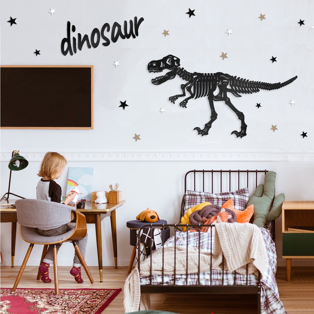 Dinosaur Shaped Wooden Wall Decor for Kids' Room Playful Charm ...