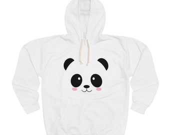 Panda Print Unisex Pullover Hoodie