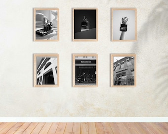 150 druckbare Luxus-Designer-Marke Poster Prints, schwarz weiß Poster Kunst, Mode Druck, Wand-Dekor, Leopard, digitaler Download