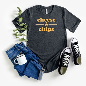Cheese & Chips Shirt Funny Snack-Themed Tee Casual Comfort Wear Unique Foodie Gift Idea Potato Chip Shirt Gift for Snack Fans