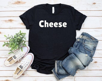 Cheese Shirt Cheese Lover's T-Shirt Casual Comfortable Shirt for Foodies Unique Gift for Cheese Humor Fans