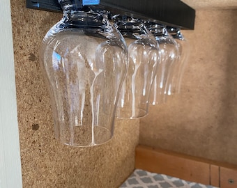 Glencairn Glass Rack Kitchen Storage Cabinet Cupboard Organizer Whiskey Glasses