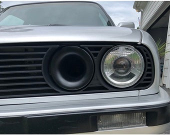 82-91 E30 Bmw Intake Air Duct Air Scoop Cold Air Inlet 3D Headlight Delete 318 320 325i is ix