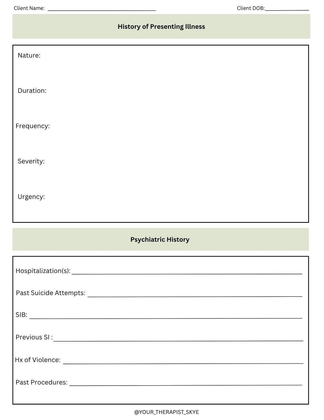 Counseling/behavioral Health Progress Note Template - Etsy