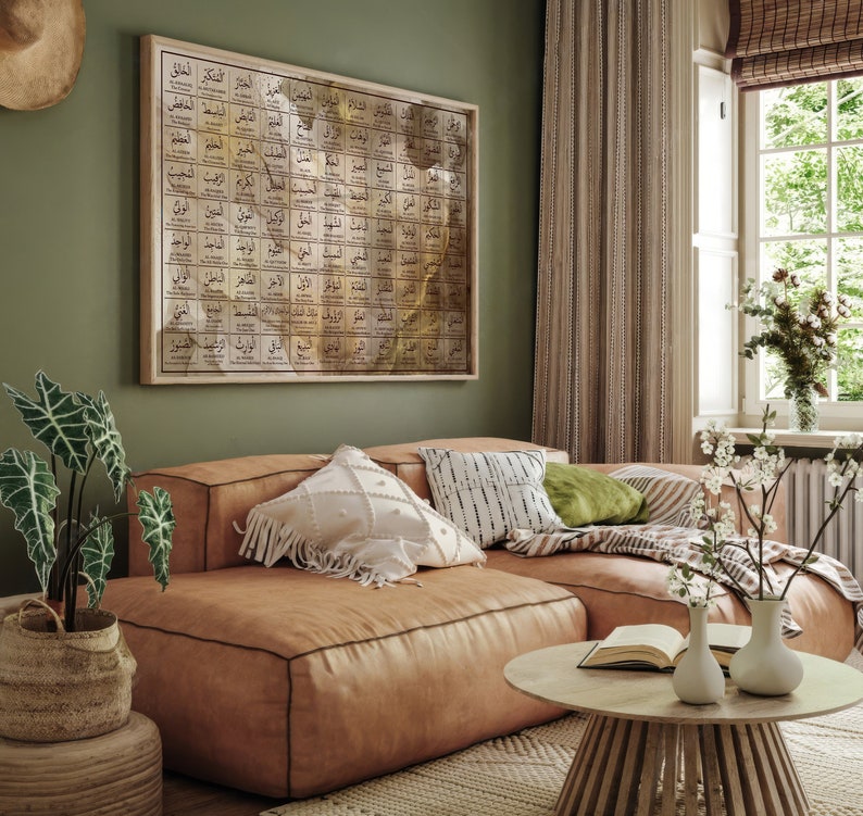 Gold abstract design wall art
