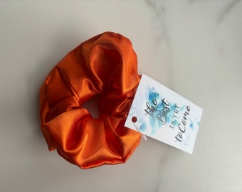 Oranje scrunchie