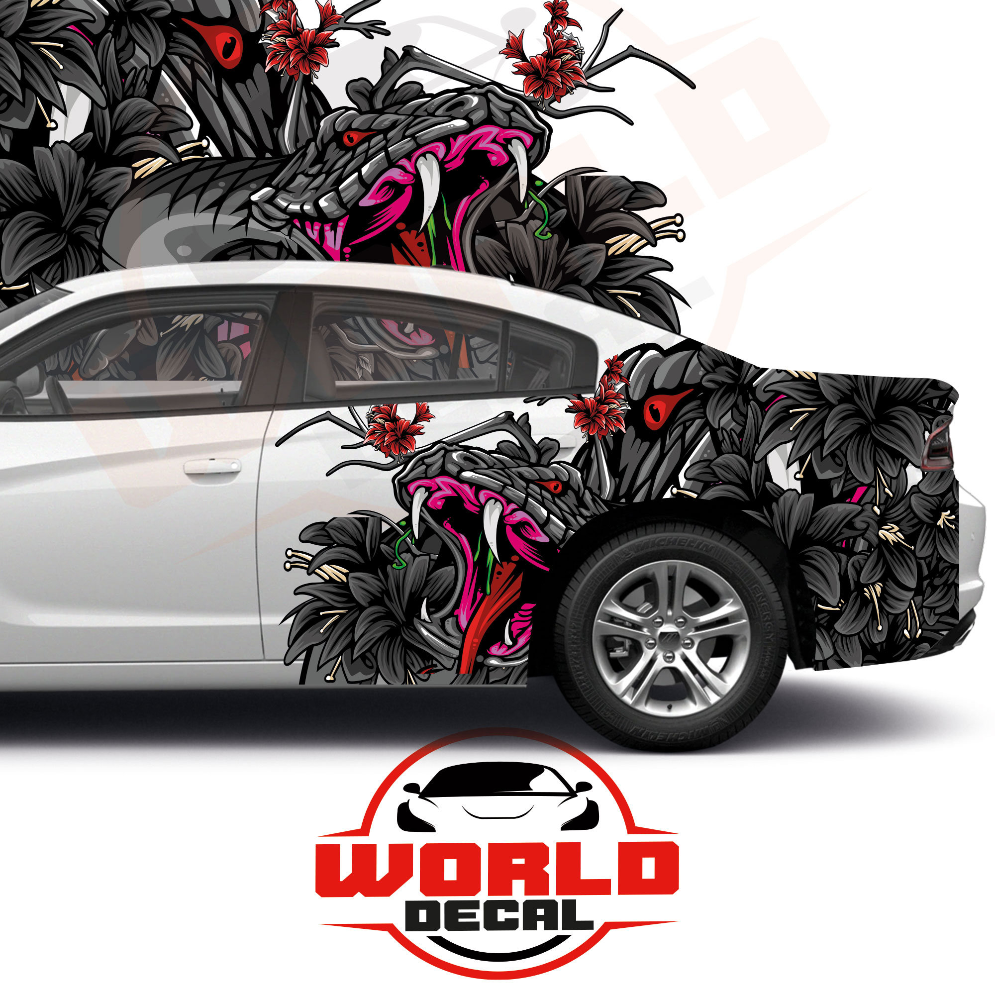 The Nightmare Before Christmas ITASHA anime car wrap vinyl stickers Fit  With Any Cars