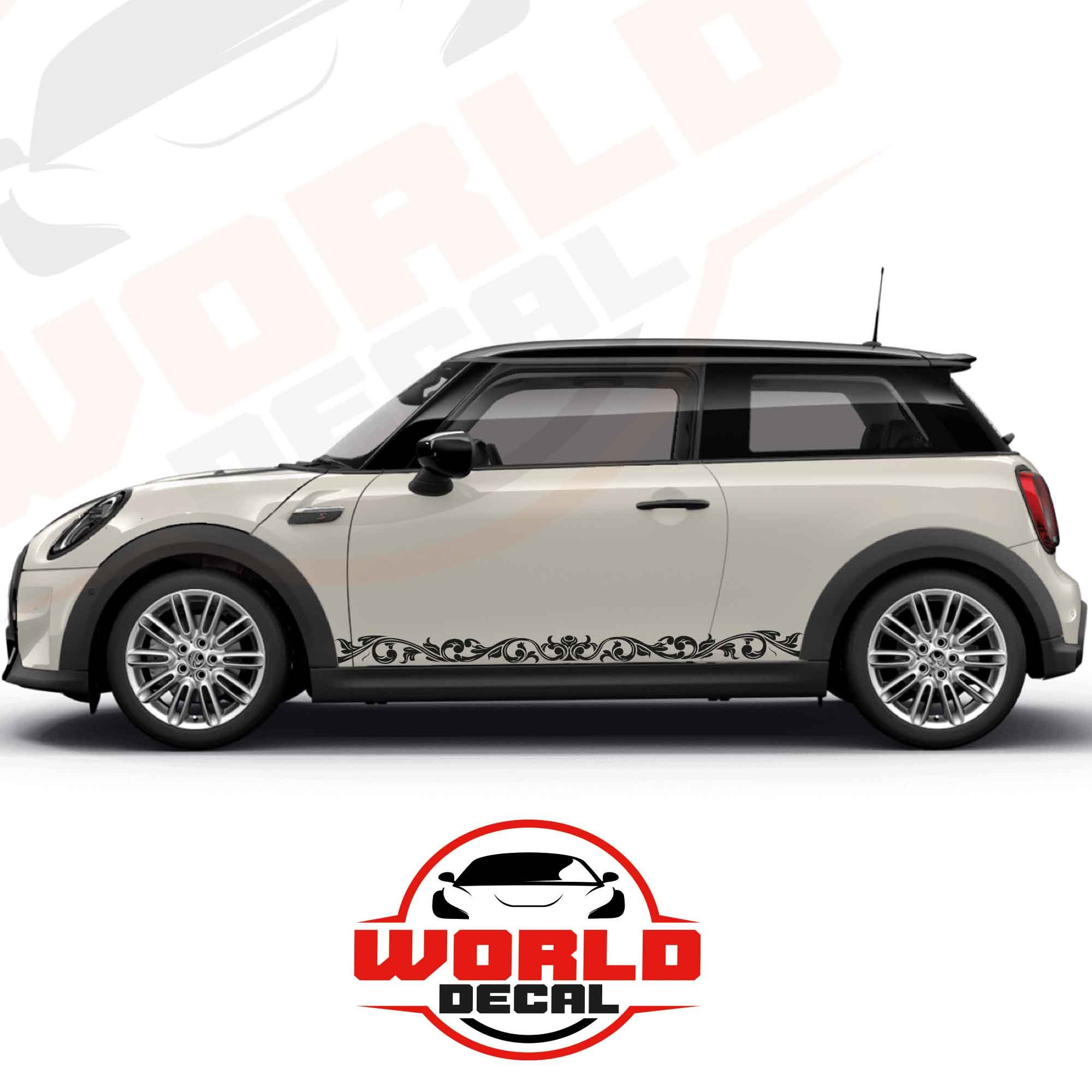 Mini Cooper Flower Side Decal Graphics Vinyl Compatible With Mini