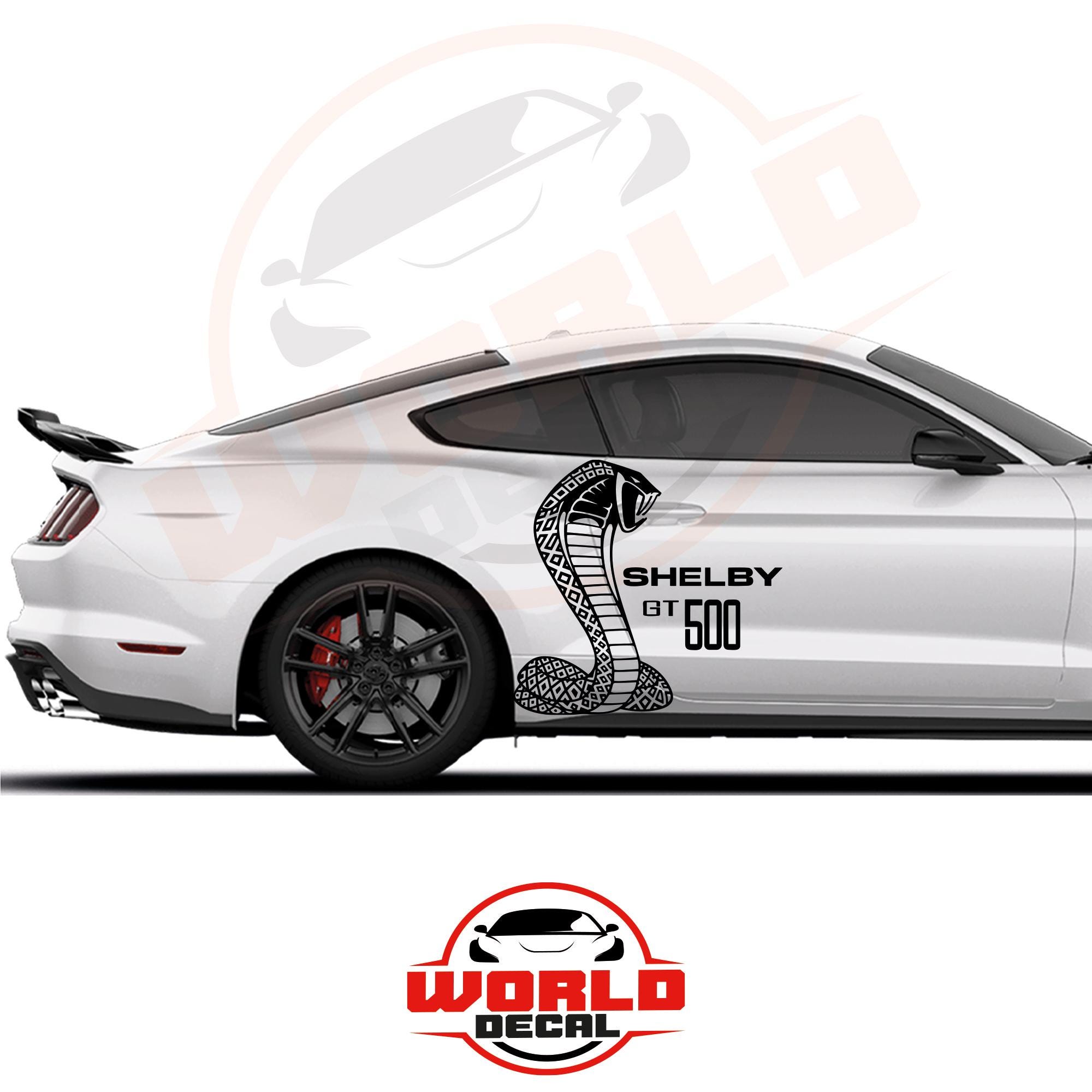 Shelby GT500 Cobra Car Decal, Aggressive Snake Side Body Graphic - Etsy