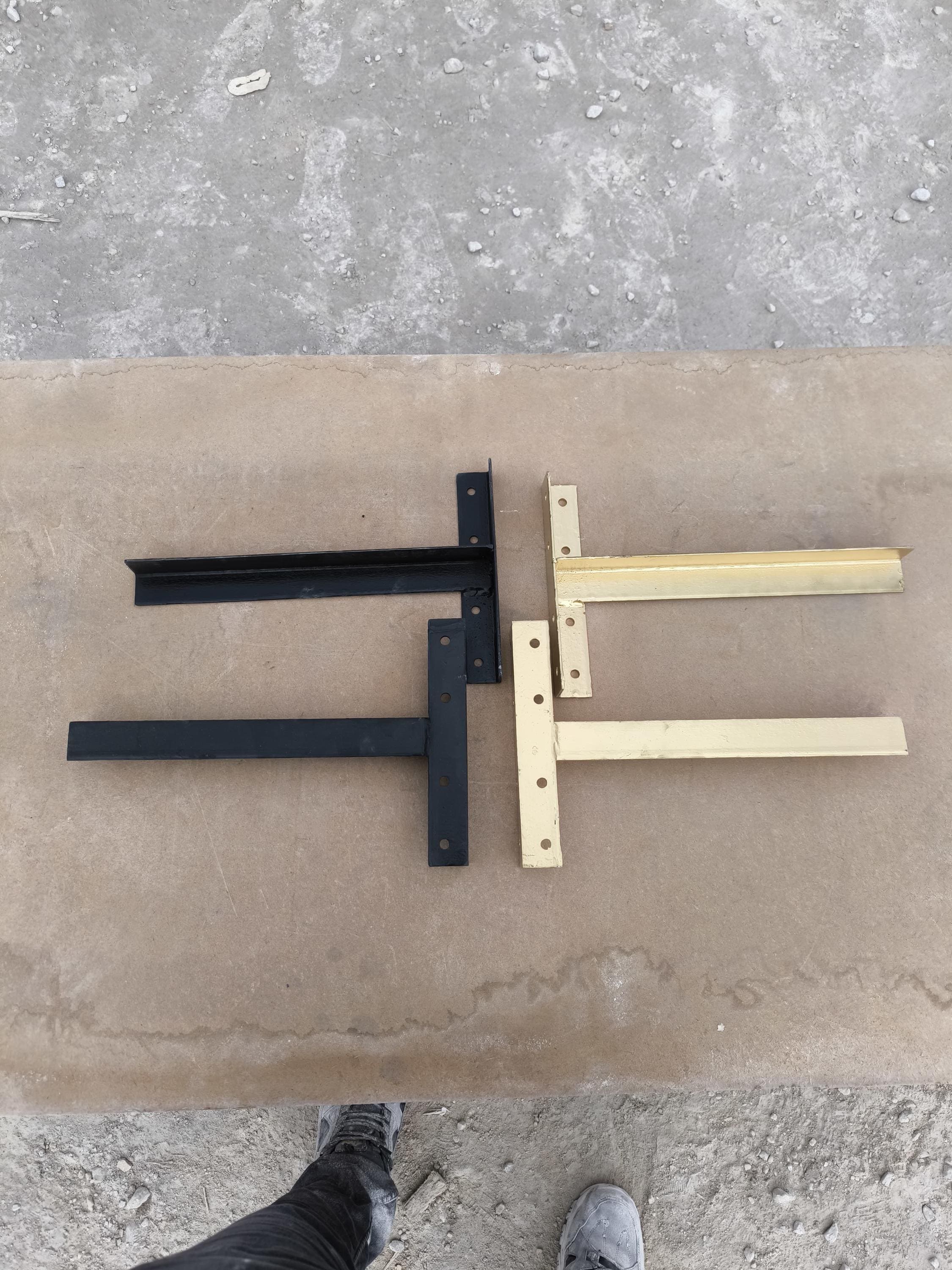 Heavy-Duty Sink Brackets for Marble Sinks, Wall Mounting Support for Floating Vanity, Steel Reinforcement, Bathroom & Kitchen Installation